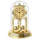 hermle drehpendeluhr tischuhr  AMS Pendeluhr - Tischuhr Jahresuhr Drehpendel Drehpendeluhr Messing Optik golden