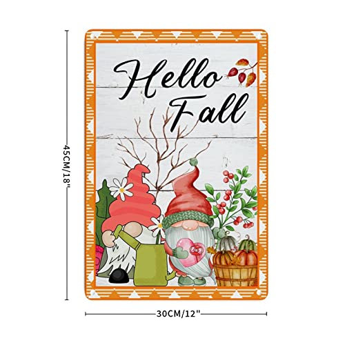 Gnome de fleur géométrique pour décoration de cuisine d'automne en métal
