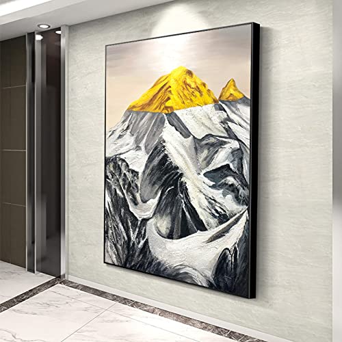 Peinture à l'huile haut de gamme wabi-sabi paysage de montagne