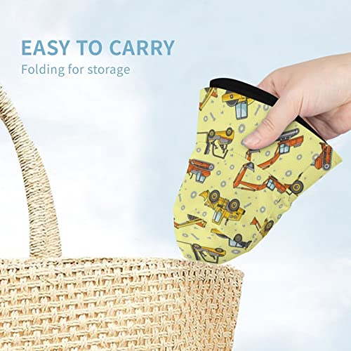 Funny Caterpillar Truck Tractor Kids Hats Children's Bucket Fisherman Cap Outdoor Summer Travel Beach Hats 5