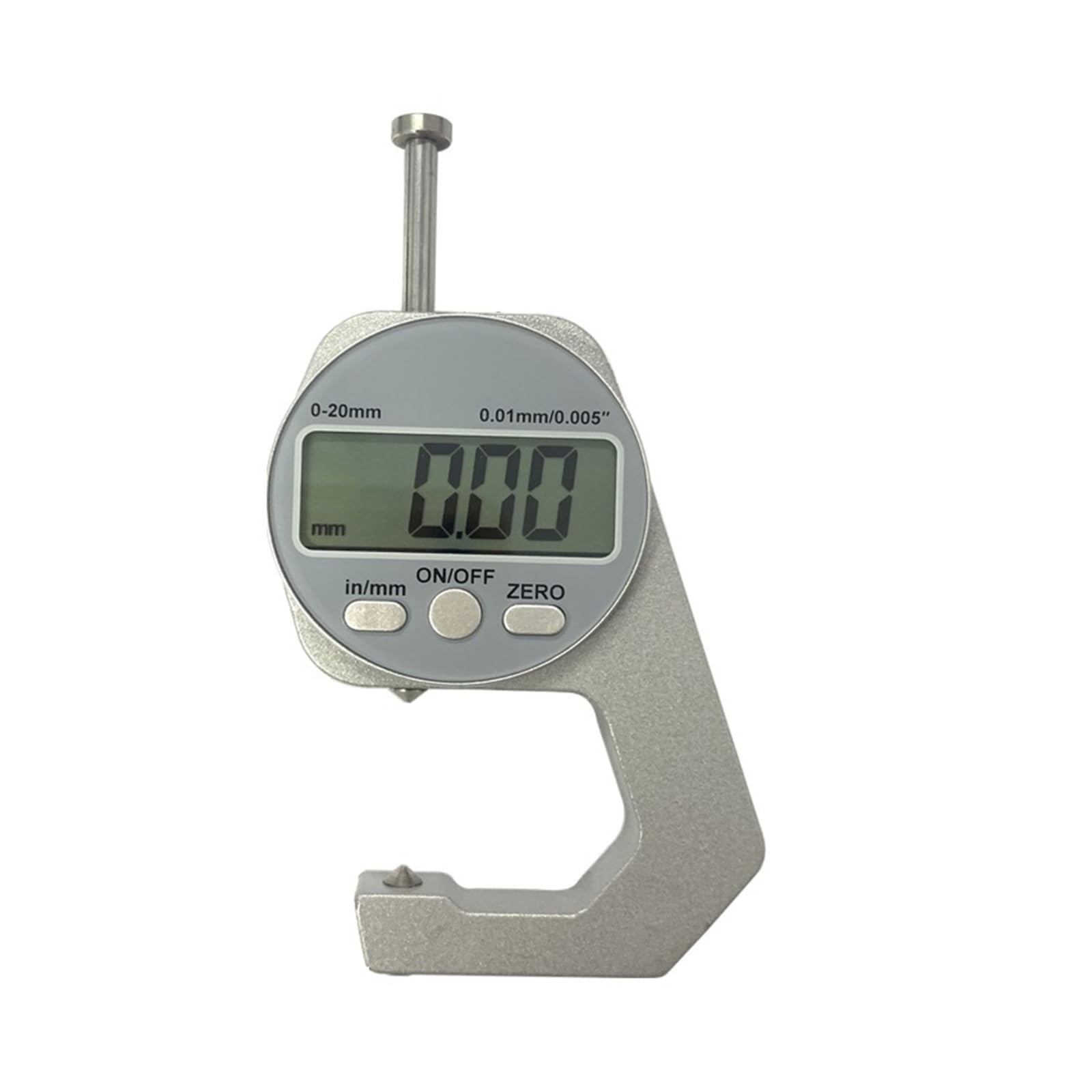 Cyfrowy Miernik Grubości Narzędzia Pomiarowe Elektroniczny Zmierz Grubość Tkaniny Papierowej Cienki Metalowy Mikrometr 0.01mm(0-20 mm pointed)