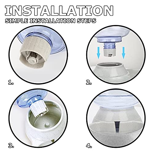 VaygWay Self Dispensing Pet Waterer – Automatic Gravity Dog Cat Waterer - Pet Water Dispenser Dogs Cats – Dog Water Bowl… - Image 5