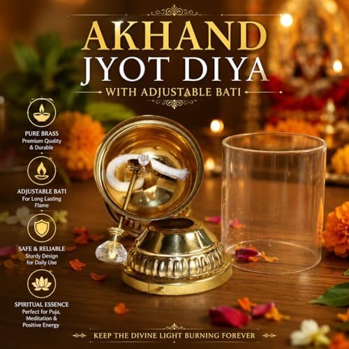 Buy Sanvi Handicraft Akhand Jyot Diya Large Size - Image 5