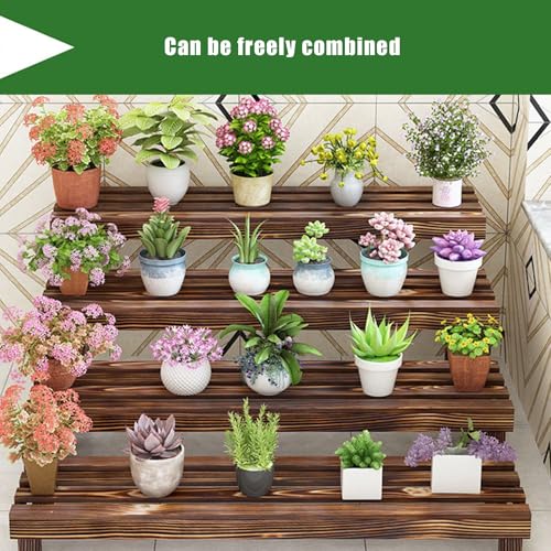 Support de pot de fleurs en bois pour optimiser l'espace du balcon - 7