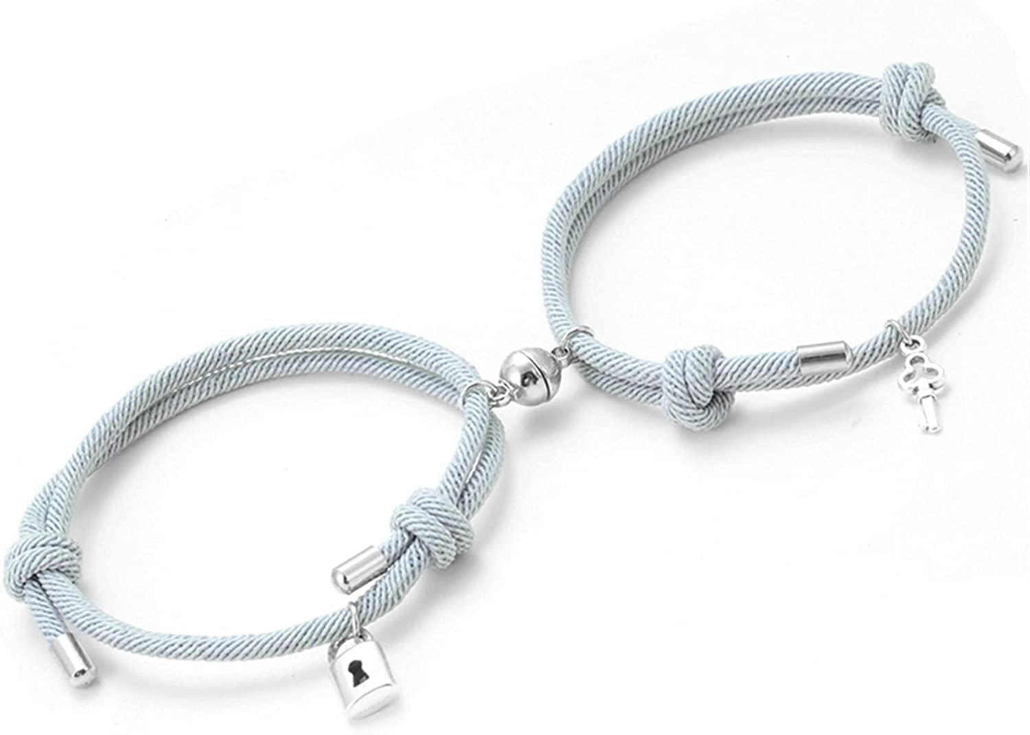 VIEN 2Pcs Magnetic Attraction Creative Couples Distance Matching Bracelets For Unisex Adult (B09TWP9SWZ) Amazon Price History, Amazon Price Tracker