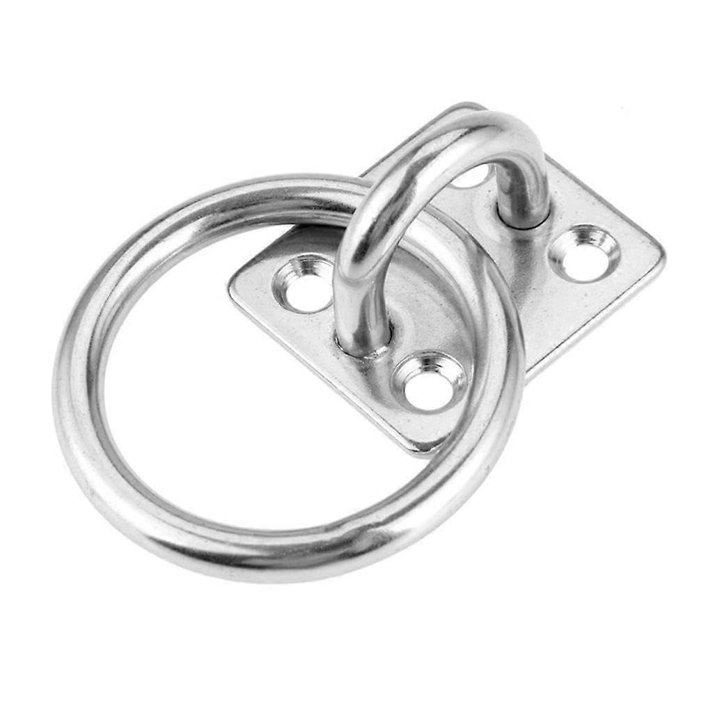 JOYHAPPST Stainless Ceiling Hooks, U Hooks Hardware Staple Hook Ring Loop with Round Ring