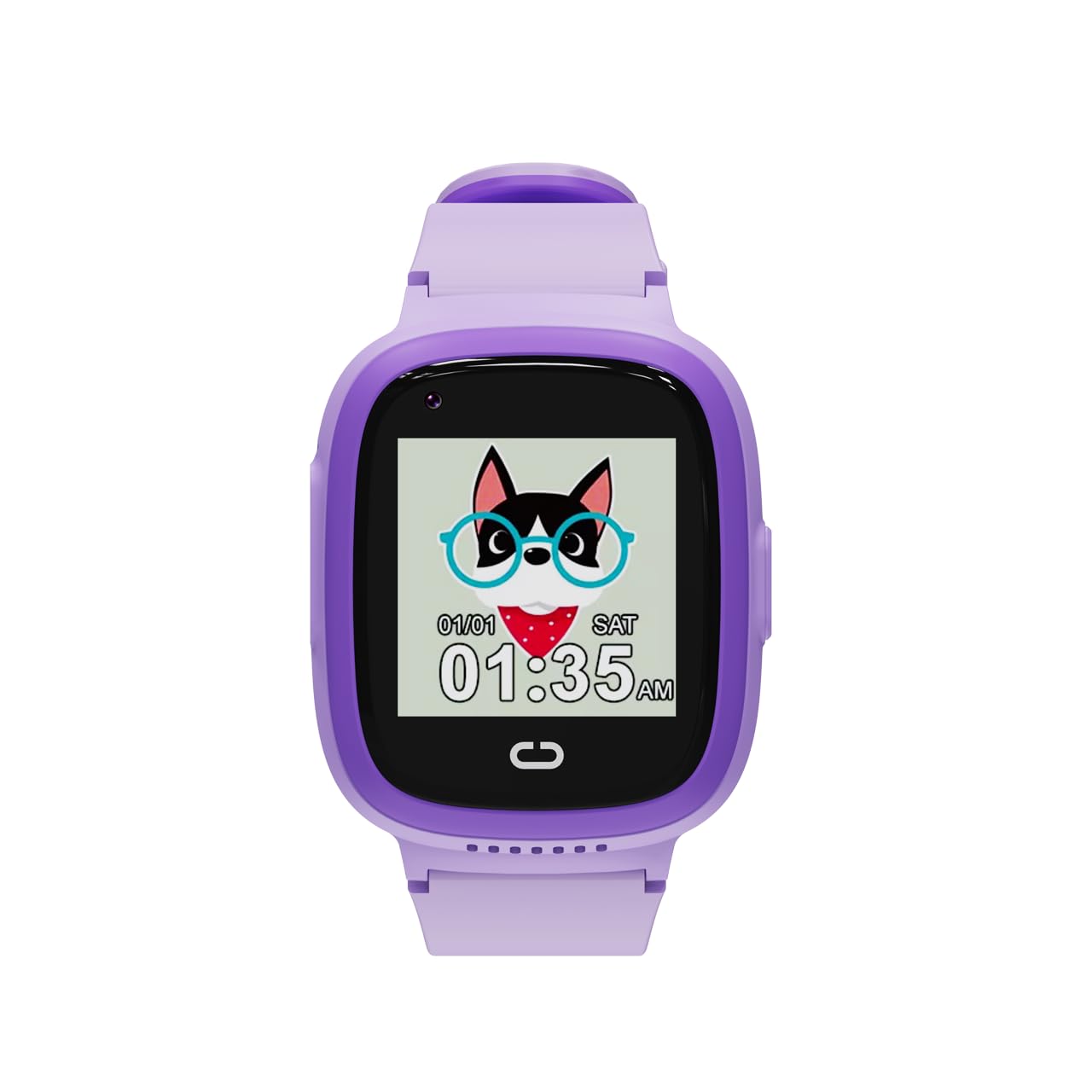 CANYON Sunny KW-48 4G Montre Intelligente GPS pour Enfants avec appels vidéo, appels vocaux, Jeux, Lecteur de Musique, Appareil Photo, Nano-SIM, étanche IP67, Violet