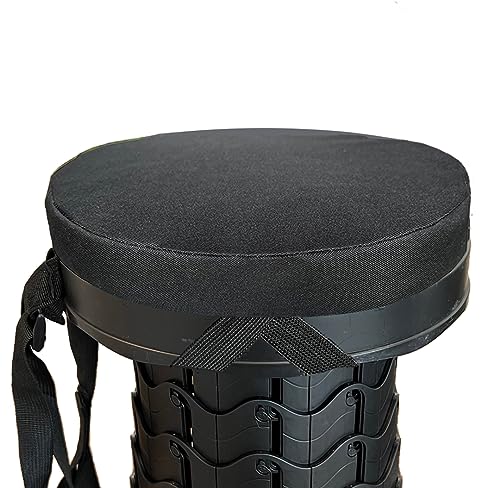 Image of Seat Cushion for Telescopic Stools Collapsible Chair Pads Fit Standard 9.85IN Round Retractable Folding Stools (Cushion Only)
