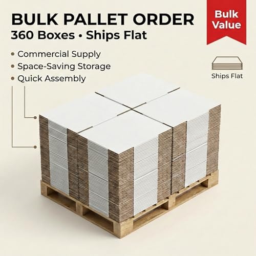 Image of BOX USA File Boxes with Lids and Handles (360-Pack) - File Storage Boxes for Office Supplies, Book Storage, Moving, and Packaging, Fits Letter and Legal Paper, Removable Lid