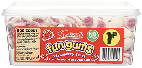 Swizzels Matlow Fun Gums Strawberry Tarts x 600
