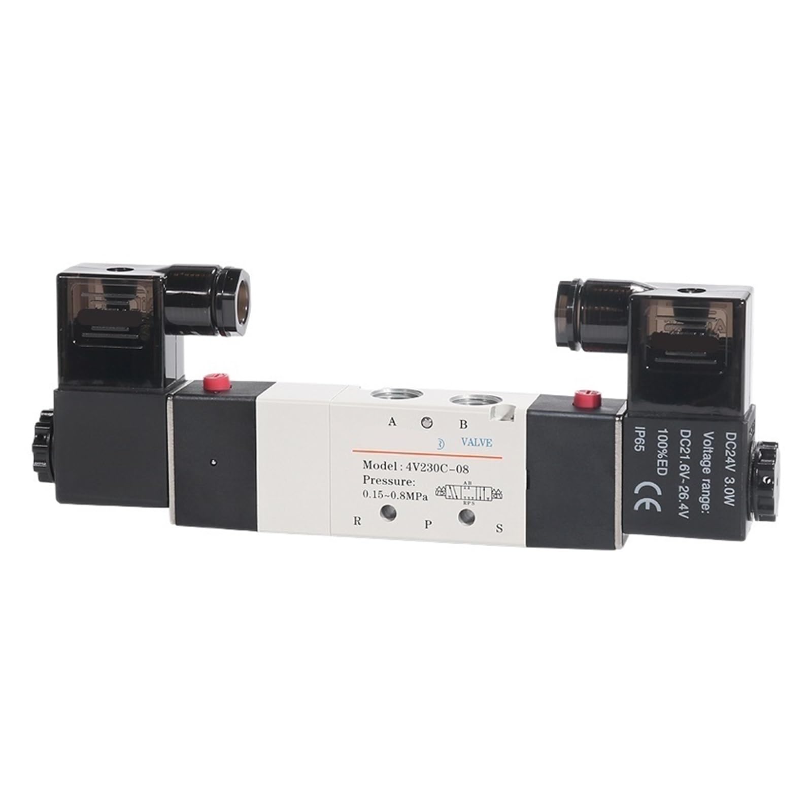 Électrovanne pneumatique 5 ports 4V230C-08 DC 24V pour inversion de sens