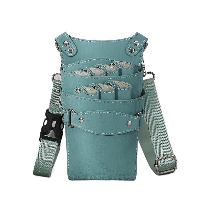 Sac pour matériel de coiffure Sac banane for ciseaux de coiffure, sac messager for coiffeur, pochette de barbier à 7 positions, étui à outils for salon de beauté, sac de barbier