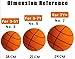 Nubudoz 2025 Upgrade Silent Basketball, Dribble Dream Silent Basketball, Silent Basketball Dribbling Indoor, Foam Basketball Indoor Training Quiet Ball Gift for Youth (Orange, NO.7)