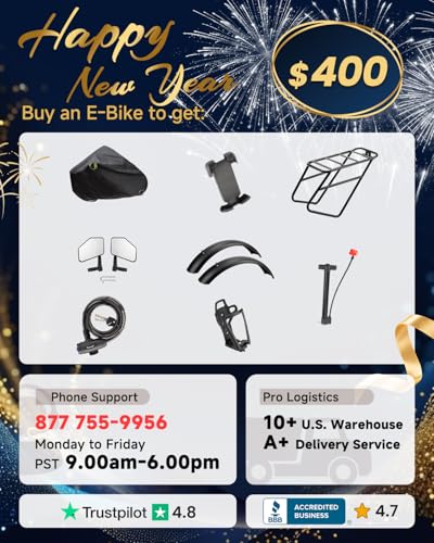 Image of PUCKIPUPPY Electric Bike for Adults 960W, 48V 20AH Battery Adult Electric Bicycles, 26 inch Fat Tire Full Suspension Step-Thru Ebike, 28MPH Mountain Ebike, 7 Speed, 80Miles Range-Boxer ST