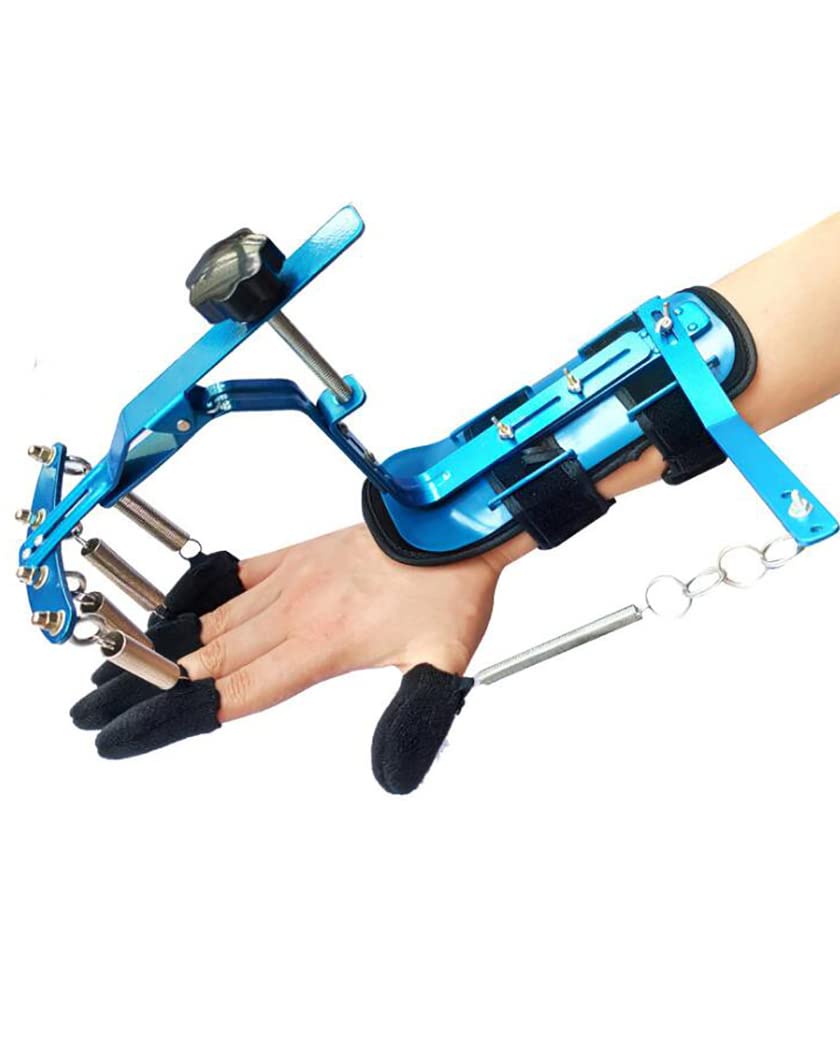 Férula de Mano Ajustable, Soporte para Dedo, muñeca, ortesis, aleación de Aluminio, Dispositivo de Entrenamiento de rehabilitación de Dedos para hemiplejia por accidente cerebrovascular