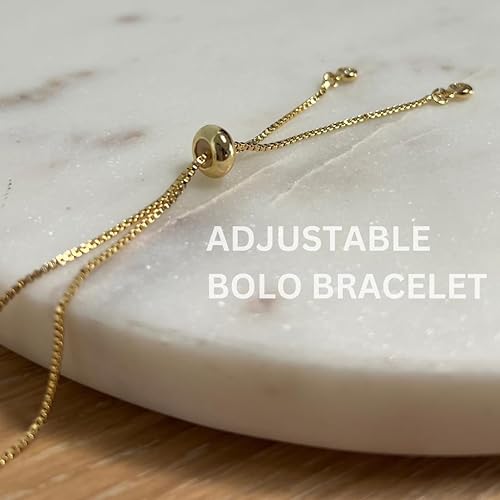 Miniatura 2 de Designs by Nature Gems Opal Crystal Bracelet, October Birthstone Jewelry, Adjustable Slider Chain Bolo Bracelet, Gold Plated Chakra Bar Bracelet,