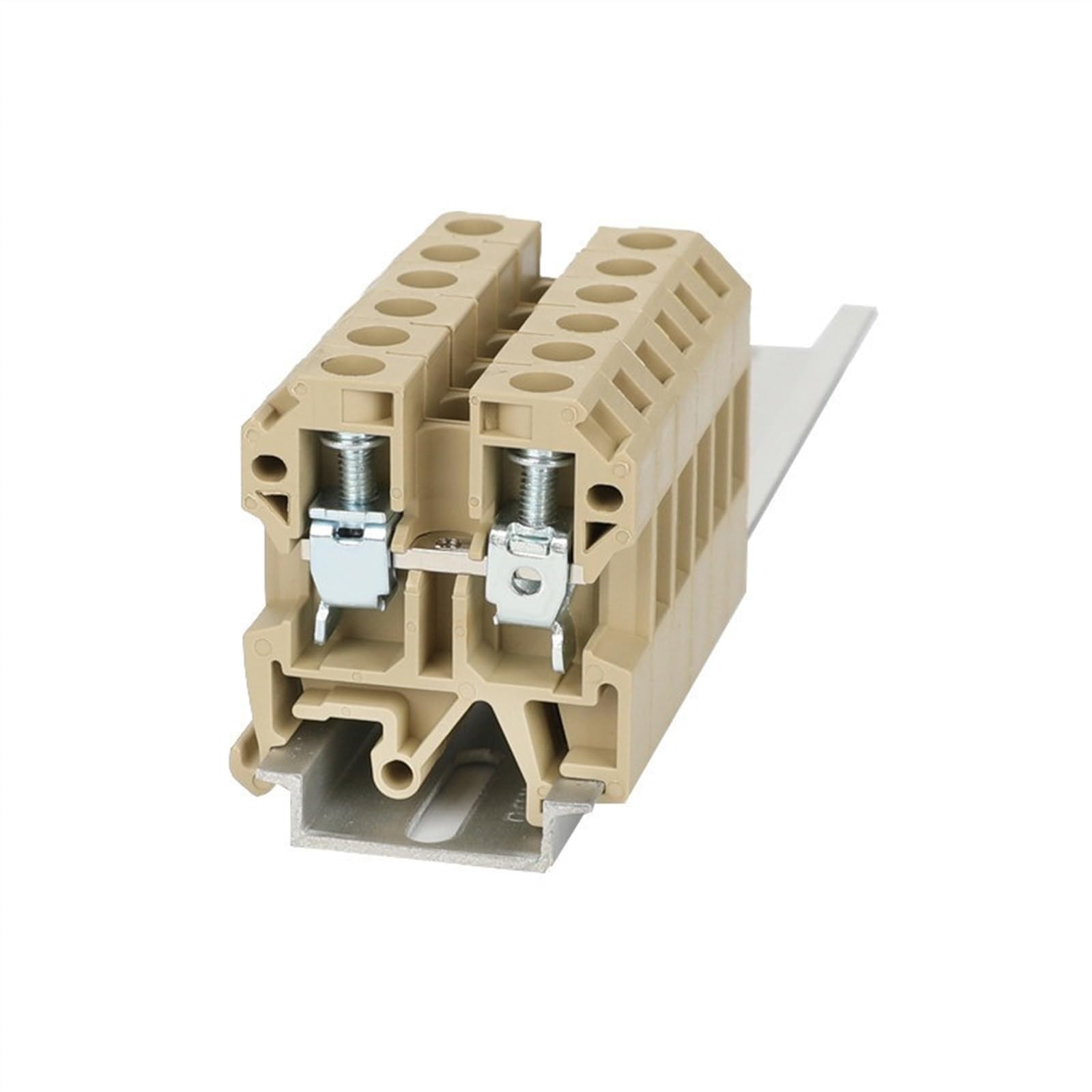 10 Uds SAK10EN conexión de Tornillo Universal alimentación SAK10 10 mm² Cable Conector eléctrico Bloque de terminales de Carril DIN SAK 10EN (Color : Blue)