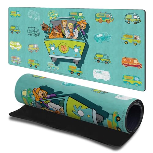 Tapis de souris pour jeux et bureau PC Scooby-Doo grand format L 600x300mm