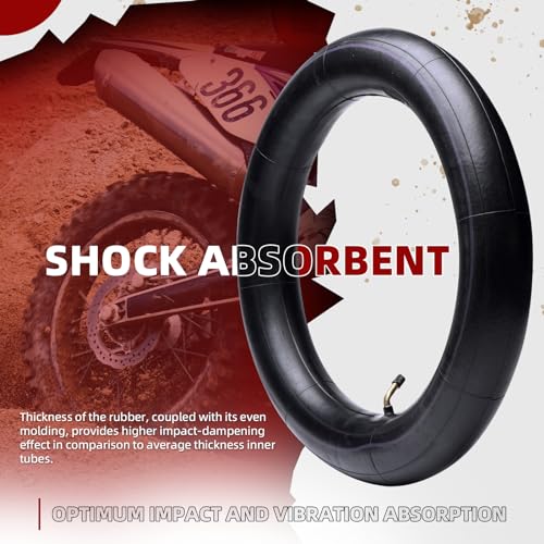 Image of (2 Pack) AR-PRO 3.00 /3.50-12 inch Exact Replacement Dirt Bike Inner Tubes with TR87 Bent Valve Stem - Highly Compatible with Honda CRF50 /XR70, Kawasaki KLX 110, and Yamaha TTR90 /TTR110