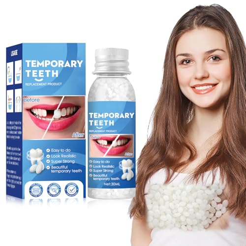 Composites Dentales,Resina Para Dientes,Perlas de Reparación Dental Temporal, Restauración Dental, Partículas de Reparación de Dientes, Dientes Falsos Moldeables, para Prótesis Dientes Rotos