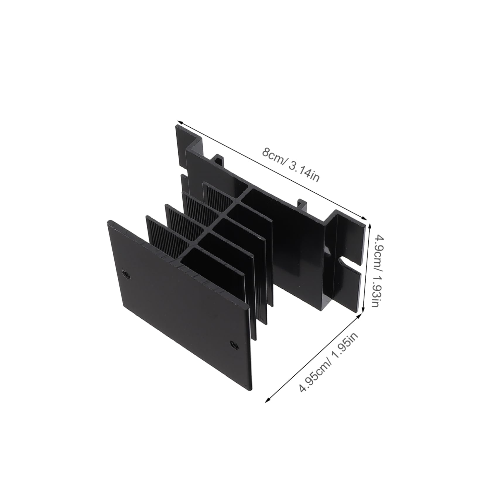 SEWACC Aluminum Heatsink Block Adapter Heatsink Supply for Relay DIY Accessory for Cooler Fin Block