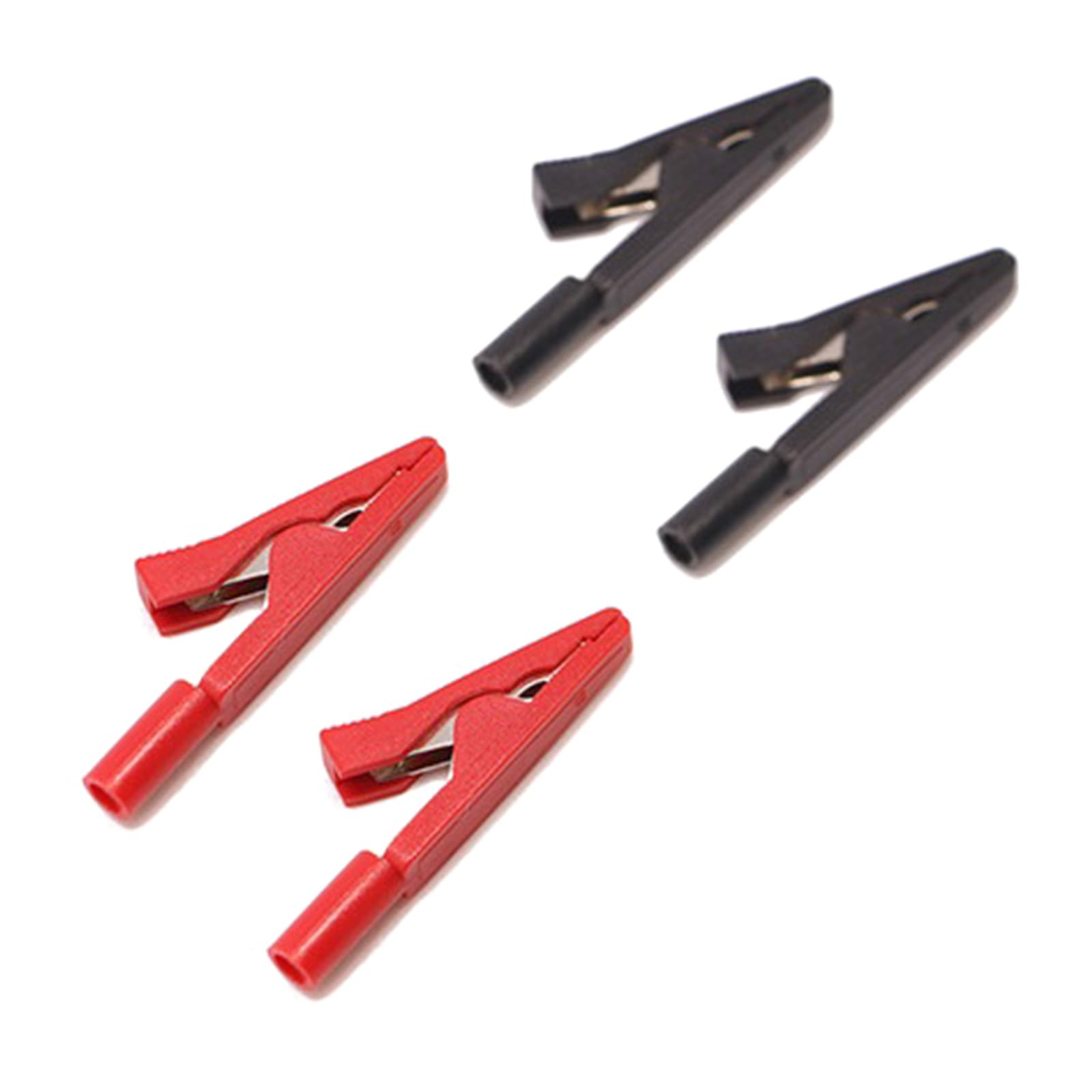 Yhplxyuus Multicolor Conductivity Alligators Clip With Insulation Suitable For Safe Electrical Connection Efficient Circuit Testing 4Pcs Alligators Clamps
