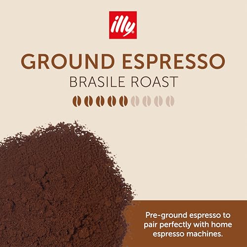 Image of illy Ground Drip Coffee, Brasile Medium Roast, 8.8oz, 6 Pack | Regenerative Agriculture, 100% Arabica, Premium Italian Coffee, Ideal for Espresso, Drip, Moka and French Press