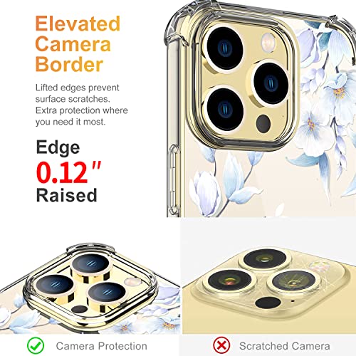 Coque iPhone 13 Pro Max florale antichoc avec protection écran intégrée - 4