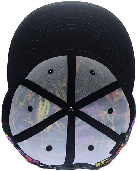 Quanhaigou Snapback Hat for Men Women,Hip Hop Style Colorful Flat Bill Hats Teens Adjustable Baseball Cap image 4