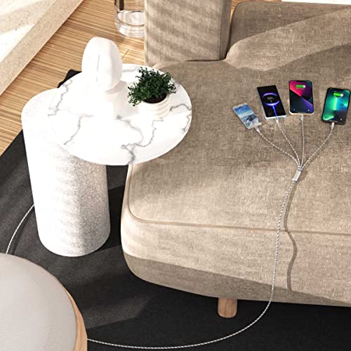 2Pack Multi Charging Cable 3.5A, 10Ft 4 In 1 Long Multiple Fast Charger Cable With Dual Ip/Micro Usb/Type C Ports For Phone 13/12/11/Xs/X/8/7/6/Se/Tablets/Samsung Galaxy/Lg/Pixel/Huawei/Oneplus #TOP3