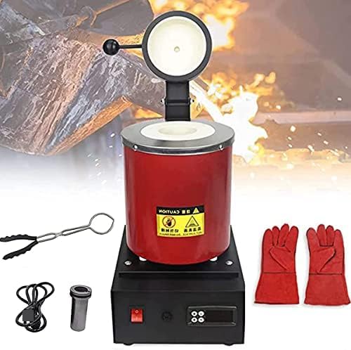 Four de fusion de métal électrique 1800W kit haute précision pour raffinage d'or