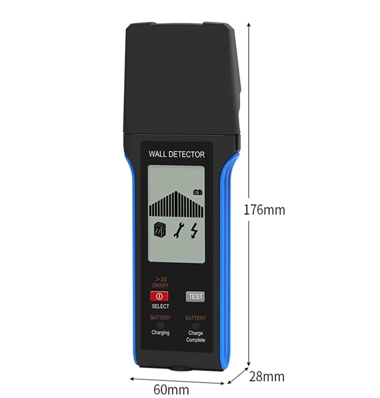 Detector de Pared, Detector de vigas de pared 3 en 1 con pantalla LCD: detecta metal, madera y cables. Incluye...