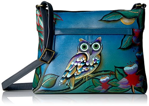 Image of Anna by Anuschka Women's Genuine Leather Medium Crossbody with External Zipper Pocket