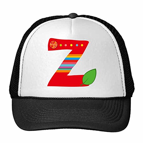 Gorra de béisbol Z ajustable de adulto con ilustración divertida de fruta y gorro de nylon