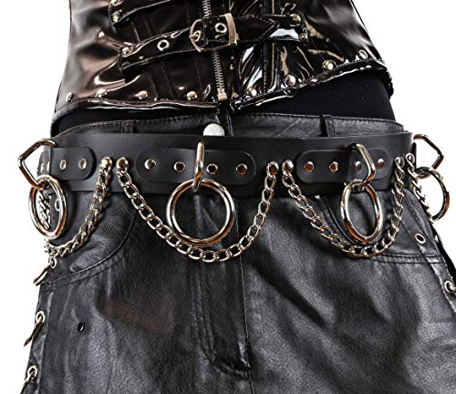 Bondage Belt Large O Ring Belt USA Made Genuine Leather Punk Goth Thrash Metal2