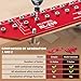 RUITOOL Shelf Pin Jig 11 Holes, Self-contained Clamping Function All Metal Shelf Pin Drilling Jig with 1/4