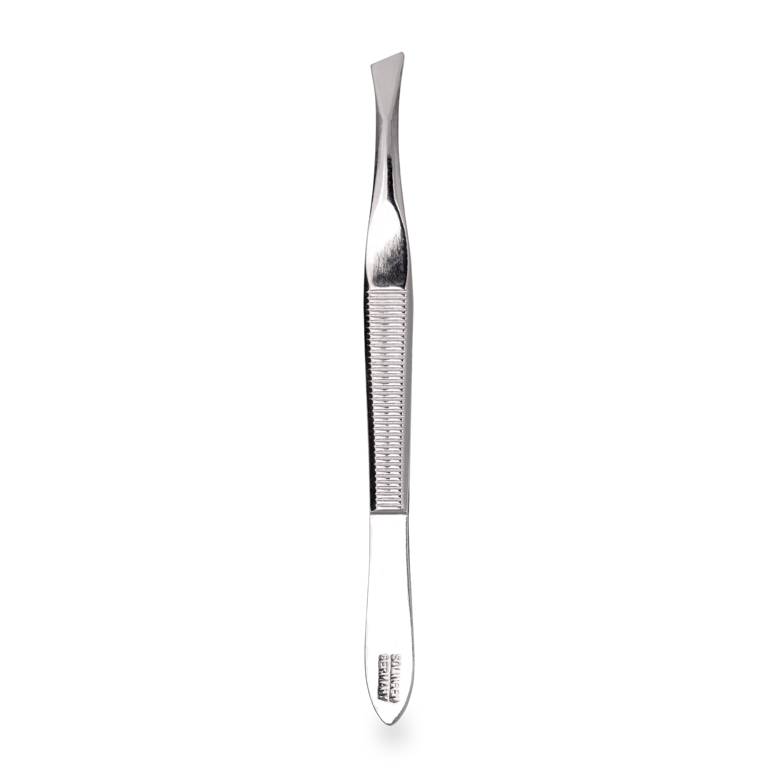 Niyok® Pęseta z Solingen z ukośną końcówką • Made in Germany • Pęseta do brwi do pielęgnacji twarzy, do wyrywania brwi, brody i włosków • profesjonalna pęseta do wyrywania | Ukośna, precyzyjna końcówka do brwi, brody i drobnych włosków, powłoka bez niklu