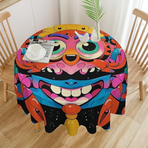 Nappe ronde en polyester antitache et lavable pour éliminer les corvées - 8