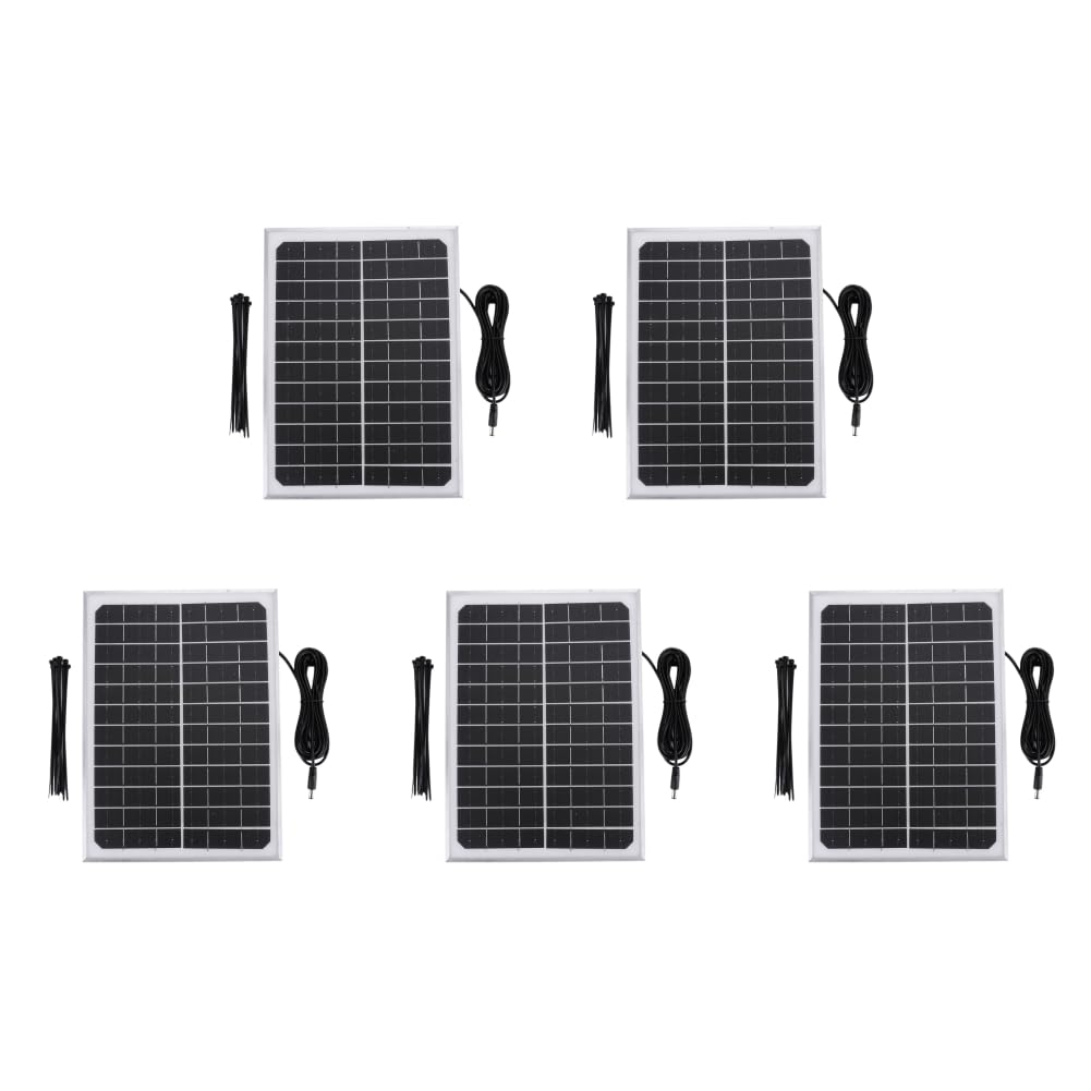 12V Sortie DC Panneau Solaire Monocristallin 15W 24 5 Rendement