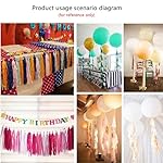 We Moment Hot Pink Light Pink Tissue Paper Tassels Party Tassel Garland Banner for Party Decorations, DIY Kits,15PCS - Image 4