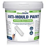 SmartSeal Anti Mould Paint - 5 Litres - For Bathroom, Kitchen and Bedroom Walls & Ceilings. Ultimate Protection Against Dangerous Mould - 5yr Mould Resistance - Brilliant White Finish