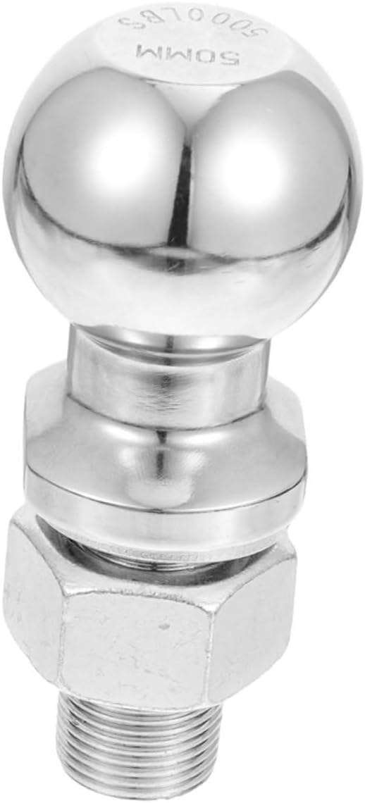 Cabilock Trailer Hitch Ball Durable Tow Ball for Trailers Utility Boat Rv Accessories Threaded Connector Heavy Duty Design for Use