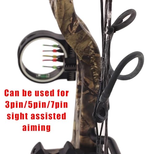 FENJANER Tubulação de tiro com arco 3/16 Peep Sight, ferramenta separadora de cordas de arco, fio de
