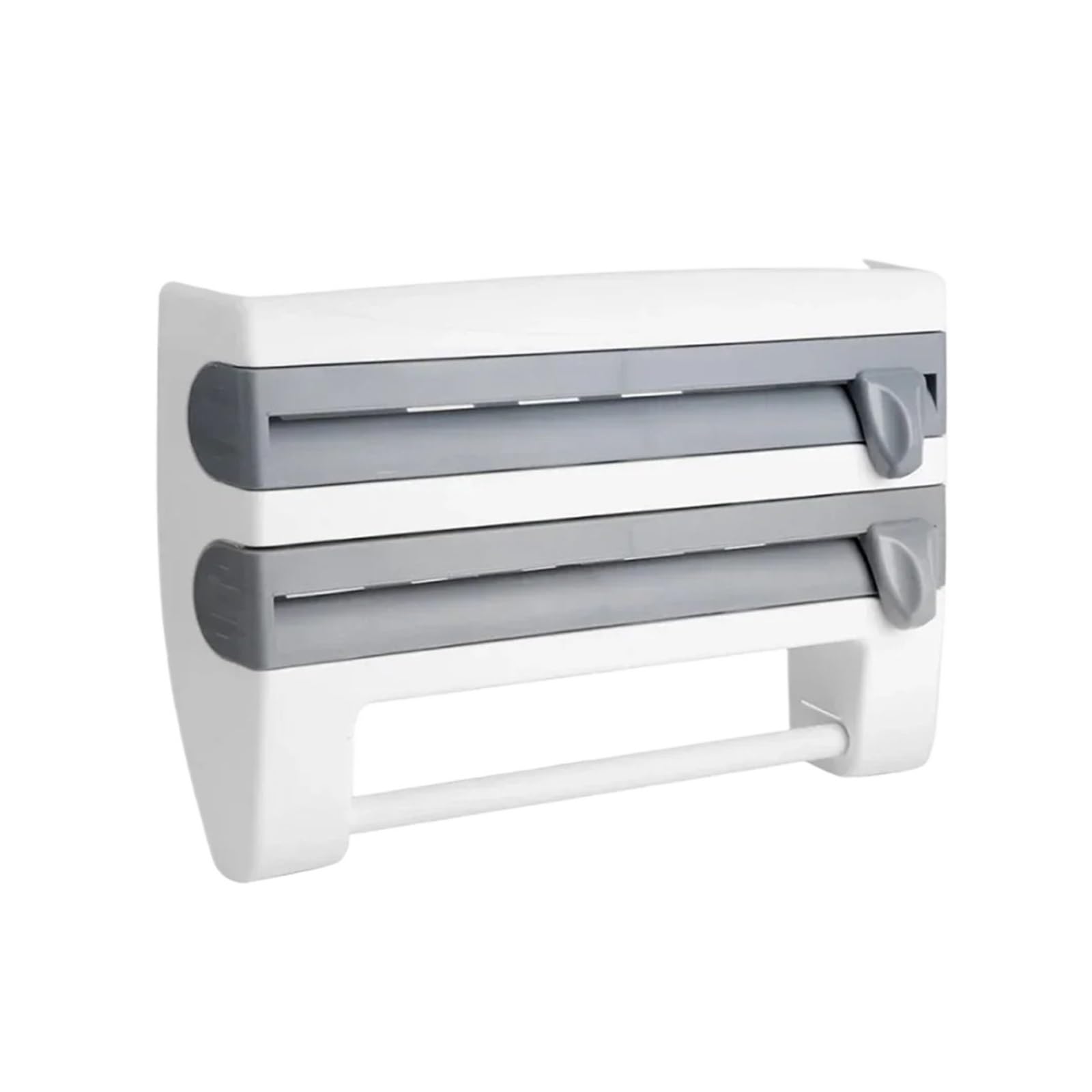 Portarollos de Papel Soporte de Pared for Rollo Papel Cocina, Color Gris para Espacios Pequeños