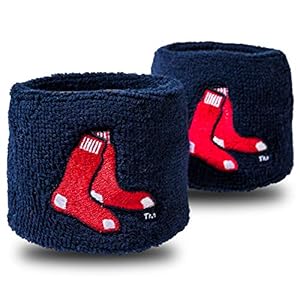 Franklin Sports MLB Team Licensed Baseball Wristbands – MLB Team Logo Sweat Wristbands – Great for Costumes + Uniforms – Pair