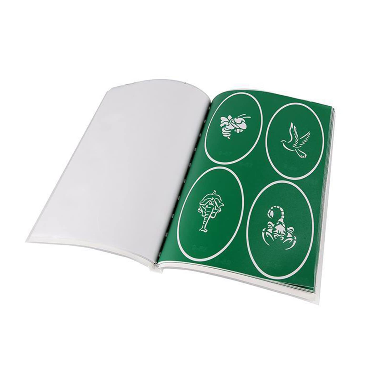 Airbrush Touch Schablone 100pieces wiederverwendbare Airbrush Schablonen Vorlage Buch Airbrush Tattos für Mädchen und Jungen
