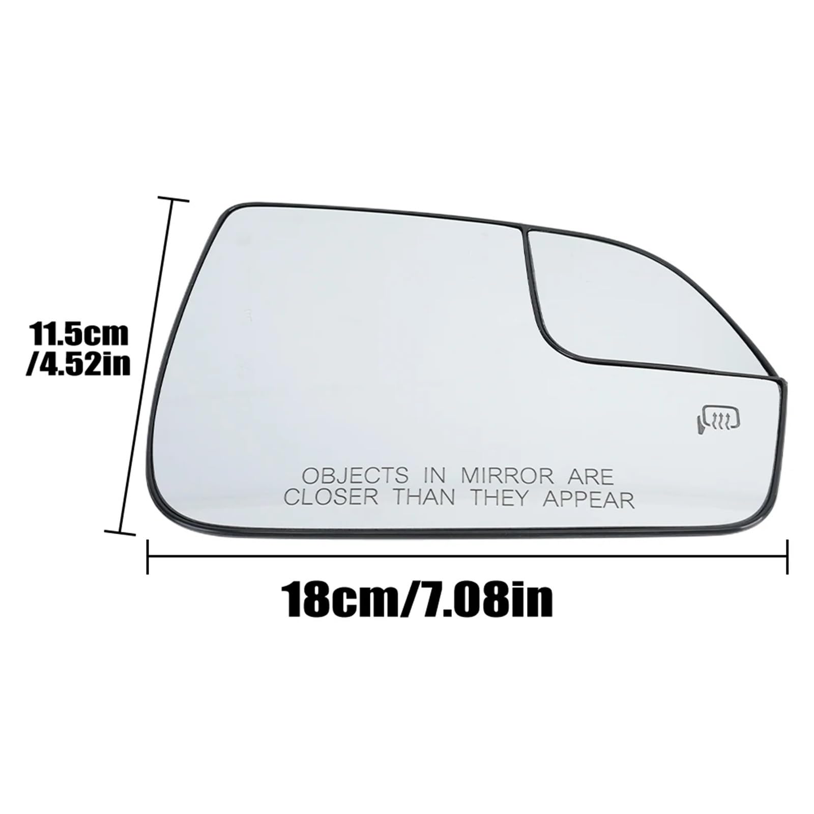 Vetro Dello Specchietto Retrovisore Lente in vetro per specchietto retrovisore laterale per Lincoln MKZ 2013-2020 installare(1 pc Left)