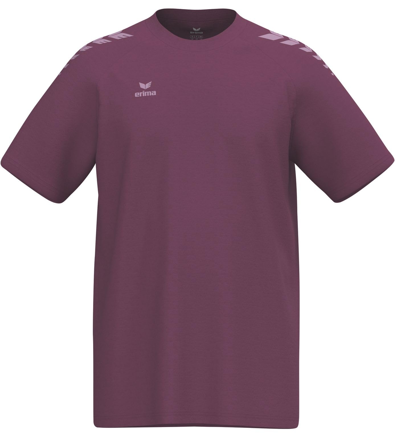 Erima Unisex CMPT Wings T-Shirt (2082689), Burgundy/Lavender, 4XL
