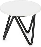 Vista 2 de Cutemini Mesa de casa de muñecas a escala 1 6, decoración en miniatura, muebles de casa de muñecas, mini mesa de centro redonda, accesorios