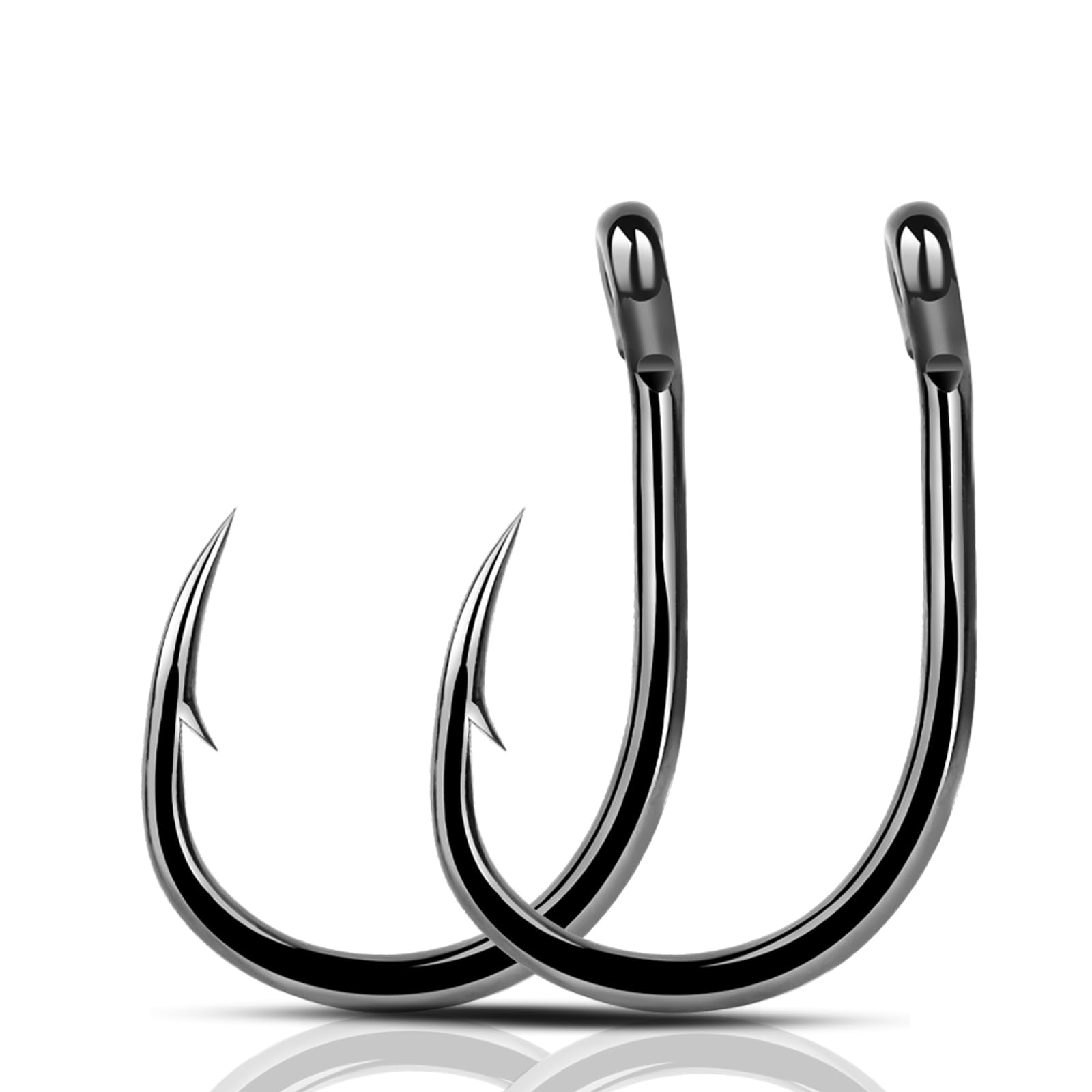 9KM DWLIFE Carp Hooks 50pcs High Carbon Steel Wide Gape Quick Change Carp Fishing Hooks Barbed Fishing Tackle for Freshwater Saltwater Size16#